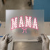 Strawberry Mama Arch Type | DTF Transfer Ready to Press | Pink Bow Heat Transfer
