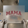MAMA with Bow | DTF Transfer Ready to Press | Retro Collegiate Heat Transfer
