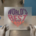 World's Best Mom Heart Design | DTF Transfer Ready to Press | Mother's Day Heat Transfer