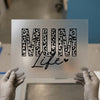 MUM Life Leopard Print | DTF Transfer Ready to Press | Empowering Heat Transfer
