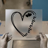 Heart Mama Script | DTF Transfer Ready to Press | Cute Heat Transfer