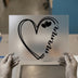 Heart Mama Script | DTF Transfer Ready to Press | Cute Heat Transfer