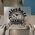 Volleyball Mama Heart | DTF Transfer Ready to Press | Sports Mom Heat Transfer