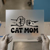 Cat Mom Fist Bump | DTF Transfer Ready to Press | Pet Lover Heat Transfer