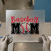 Baseball Mom Script & Block Letters | DTF Transfer Ready to Press | Sports Fan Heat Transfer
