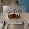 Tee-ball Mom Baseball DTF Transfer Ready to Press | Retro Style Heat Transfer