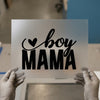 Boy Mama Heart | DTF Transfer Ready to Press | Script Heat Transfer