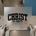 Christ is Born | DTF Transfer Ready to Press | Collegiate Font Heat Transfer