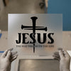 Jesus The Way The Truth The Life Cross | DTF Transfer Ready to Press | Christian Heat Transfer
