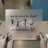 Dry Bones Come to Life DTF Transfer | Ready to Press Heat Transfer | Christian Skeleton Art