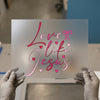 Love Life Jesus Script | DTF Transfer Ready to Press | Faith Heat Transfer