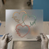 Faith Hope Love Hearts Intertwined | DTF Transfer Ready to Press | Serif Script Heat Transfer