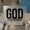 God is in Control DTF Transfer Ready to Press | Faith Distressed Heat Transfer