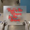 Jesus is the Reason for the Season | DTF Transfer Ready to Press | Festive Script Heat Transfer