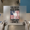 American Flag Cross & Rifle | DTF Transfer Ready to Press | Patriotic Heat Transfer
