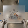 Fall for Jesus He Never Leaves | DTF Transfer Ready to Press | Christian Heat Transfer