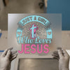 Just a Girl Who Loves Jesus | DTF Transfer Ready to Press | Faith Heat Transfer