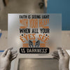 Faith Seeing Light | DTF Transfer Ready to Press | Inspirational Heat Transfer