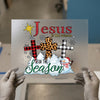 Jesus Is The Reason For The Season DTF Transfer Ready to Press | Christmas Heat Transfer