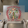 Jesus Is The Reason Cross | DTF Transfer Ready to Press | Christmas Heat Transfer