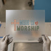 Made to Worship Cross | DTF Transfer Ready to Press | Christian Heat Transfer