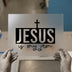 Jesus Is My Jam with Cross | DTF Transfer Ready to Press | Christian Heat Transfer