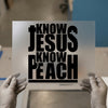 Know Jesus Know Peace | DTF Transfer Ready to Press | Christian Heat Transfer