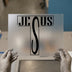 Jesus Cross Outline | DTF Transfer Ready to Press | Christian Heat Transfer