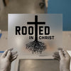 Rooted in Christ | DTF Transfer Ready to Press | Christian Heat Transfer