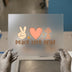 Peace Love Pray Boho DTF Transfer Ready to Press | Retro Style Heat Transfer