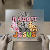 Silly Rabbit Easter is for Jesus DTF Transfer Ready to Press | Retro Christian Heat Transfer