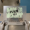 Made To Worship Psalm 95:1 | DTF Transfer Ready to Press | Faith Quote Heat Transfer