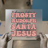 Christmas Holiday Quote | DTF Transfer Ready to Press | Retro Festive Heat Transfer