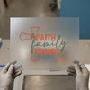 Faith Family Friends Cross | DTF Transfer Ready to Press | Inspirational Heat Transfer