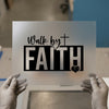 Walk by Faith DTF Transfer Ready to Press | Christian Heat Transfer