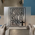 Forgiven Cross Collegiate Font | DTF Transfer Ready to Press | Faith Heat Transfer