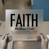 Faith Matthew 17:20 | DTF Transfer Ready to Press | Inspiring Quote Heat Transfer