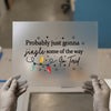 Christmas Lights Jingle Tired | DTF Transfer Ready to Press | Humorous Holiday Heat Transfer