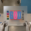 Keep God First | DTF Transfer Ready to Press | Inspirational Heat Transfer