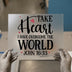 Bible Verse 'Take Heart' DTF Transfer Ready to Press | Christian Scripture Heat Transfer