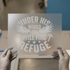 Under His Wings You Will Find Refuge | DTF Transfer Ready to Press | Christian Heat Transfer