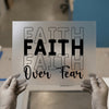 Faith Over Fear Bold Script | DTF Transfer Ready to Press | Motivational Heat Transfer