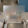 Love God Love People | DTF Transfer Ready to Press | Retro Heat Transfer