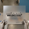 Just a Girl Who Loves Jesus | DTF Transfer Ready to Press | Faith Script Heat Transfer