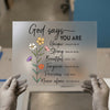 God Says Floral & Scripture | DTF Transfer Ready to Press | Inspirational Heat Transfer