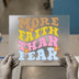 More Faith Than Fear | DTF Transfer Ready to Press | Retro Daisy Heat Transfer