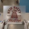 Stay Salty Christian Cowgirl | DTF Transfer Ready to Press | Western Heat Transfer