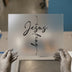 Jesus King Script | DTF Transfer Ready to Press | Faith Heat Transfer