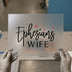 Ephesians Wife Script | DTF Transfer Ready to Press | Christian Heat Transfer