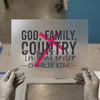God Family Country Quote | DTF Transfer Ready to Press | Bold Statement Heat Transfer